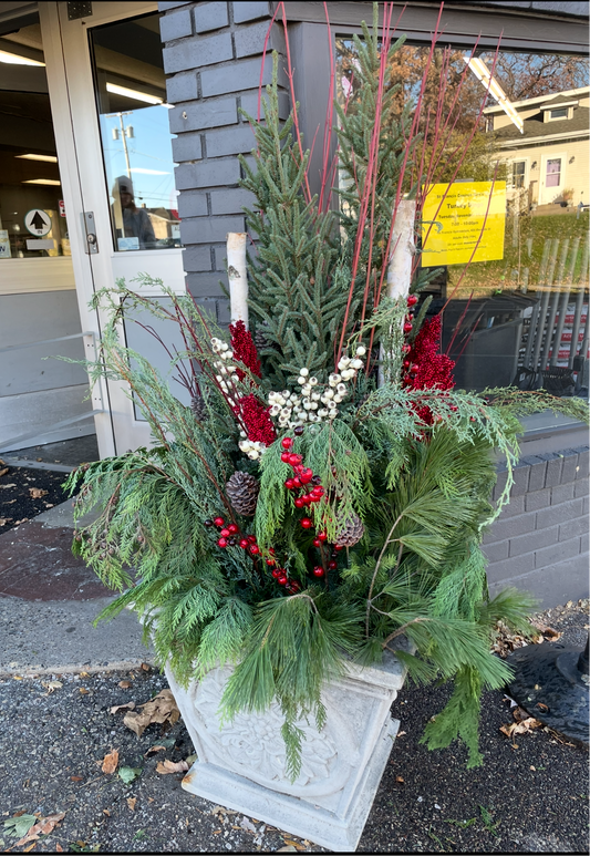 Large Holiday Planter 16-18'' Diameter